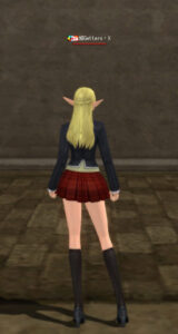 リネージュ2のアインハザード学園制服・後面