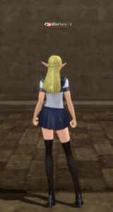 リネージュ2のシーレン高校制服・後面